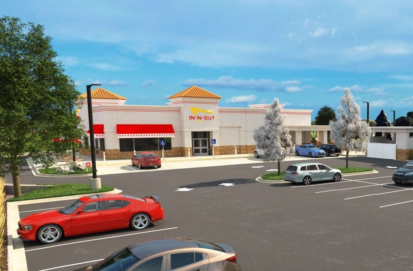 An artist's rendition of the In-N-Out Burger proposed to go near the Park Meadows mall.